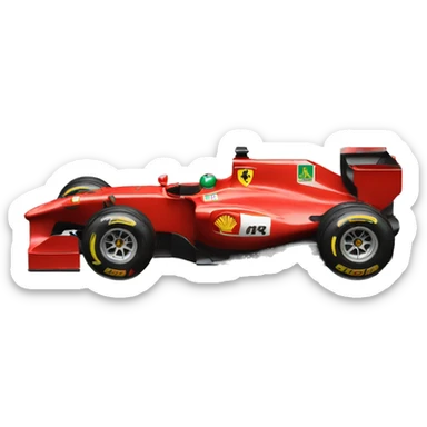 formula 1 ferrari car sticker