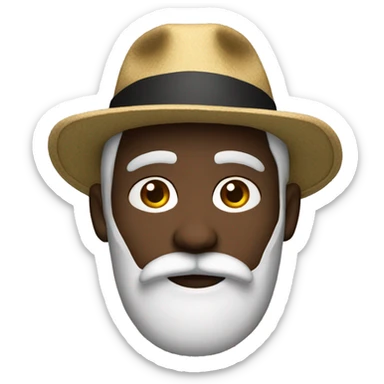 HOMME NOIR barbe bonnet sticker