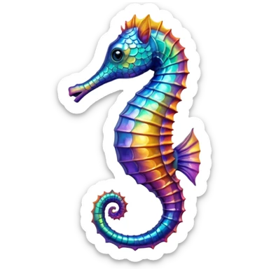 Seahorse - чтобы выглядил как настоящий sticker
