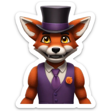 Foxy from five night at Freddy’s sticker