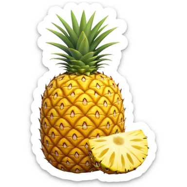 Pineapple sheera sticker
