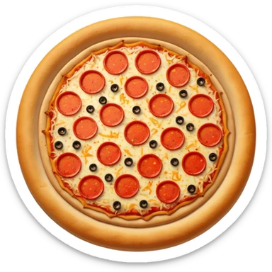 cheese pizza with hot pepper sticker