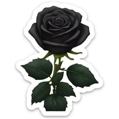 Black roses sticker