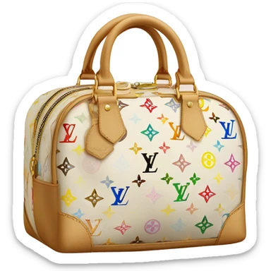 Light colored Louis Vuitton cosmetic bag  sticker
