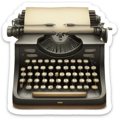 Ancient typewriter  sticker