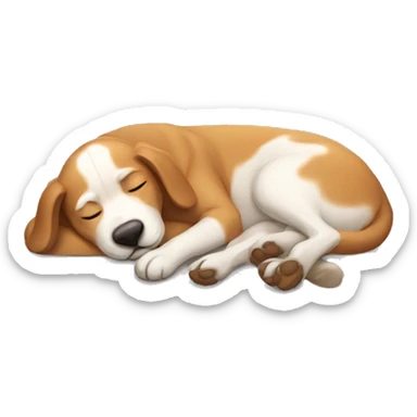 Dog sleeping sticker