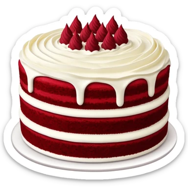 Red velvet cake sticker