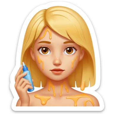 Glue on girl sticker