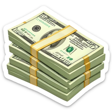 one hundred dollars  sticker