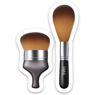 makeup brush & makeup sticker