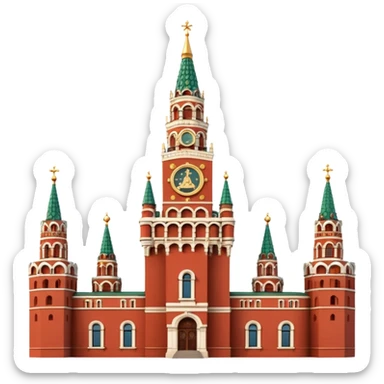 Spasskaya Tower Moscow sticker