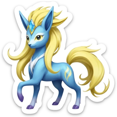 Manectric-Suicune-Meloetta-fusion-hybrid-creature  sticker