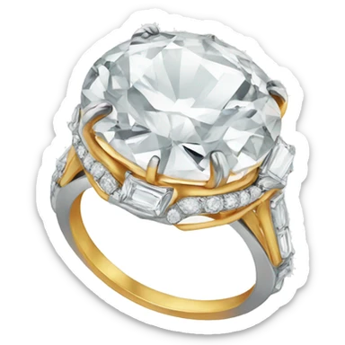 Large engagement ring  sticker