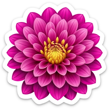 Dahlia flower  sticker