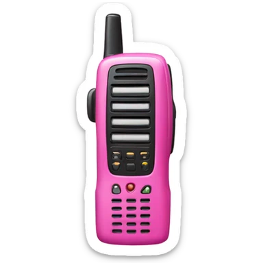 pink walkie talkie sticker