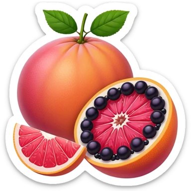 Blackberry, grapefruit  sticker