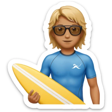 Surf barba sticker