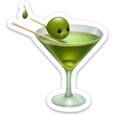 olive martini sticker