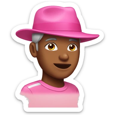 pink hat with the words stayonfleek on it  sticker