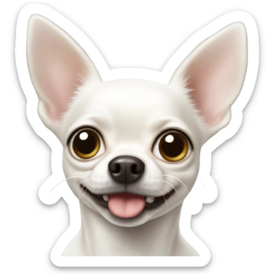 White chihuahua  sticker