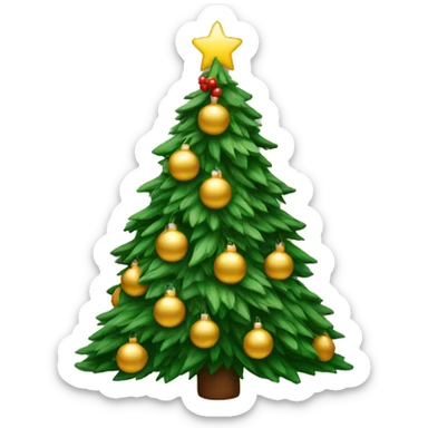 Christmas tree sticker