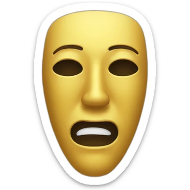 herald crying mask sticker