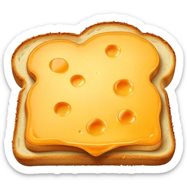 🍞🧀🍞 Closed cheese toast without a face sticker