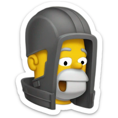 Homer ceinture Bart  sticker