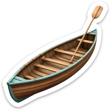 Rowboat – Small boat with oars sticker