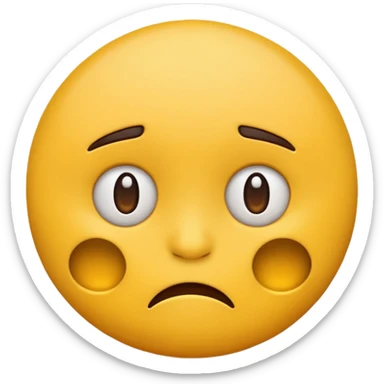 Tired and annoyed emoji sticker