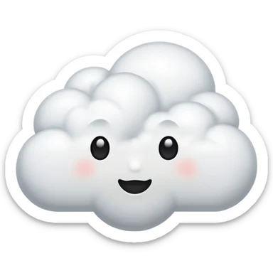 comic think cloud with three dots, no text sticker