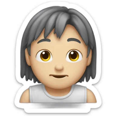 emoji qui vomie un arc en ciel sticker