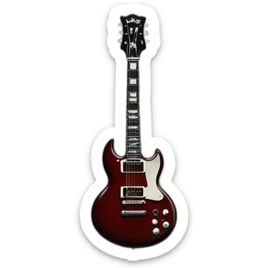 Angus Young Gibson sg  sticker
