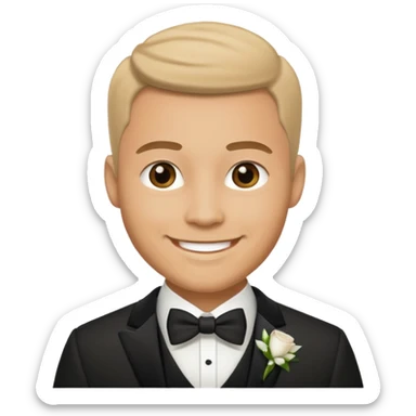 groom wedding attire emoji only sticker