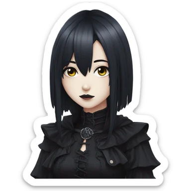 Gothic Girl Anime sticker