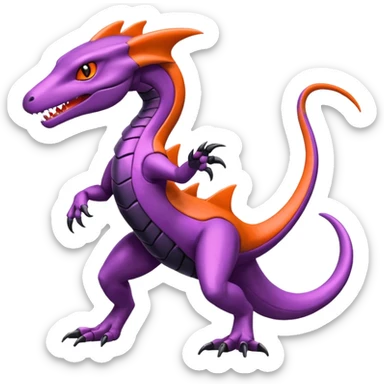 Salazzle-Salandit-Genesect-Fakémon-hybrid-creature (full body)  sticker