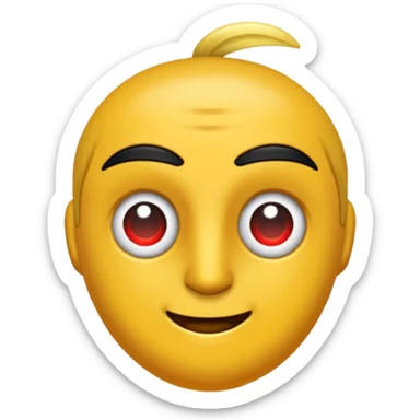 Kırmızı ince uçlu kolye şeklinde Sarkaç sticker