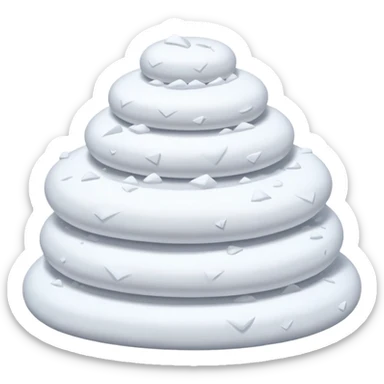  snow accumulated, no balls sticker