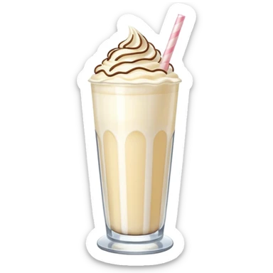 milkshake tall glass
 sticker