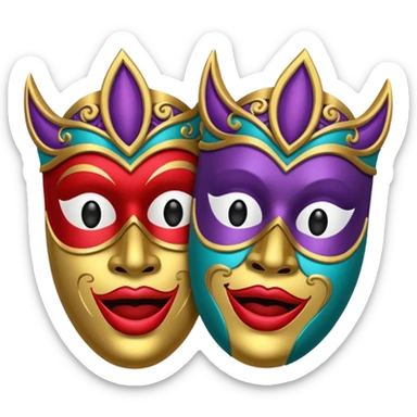 masks for acting sticker