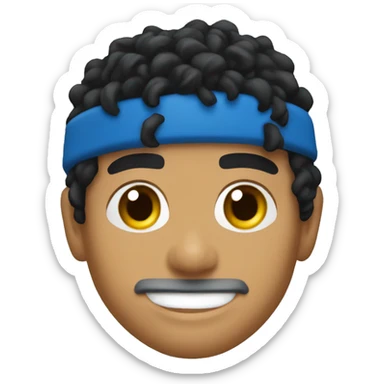 maradona young smile sticker