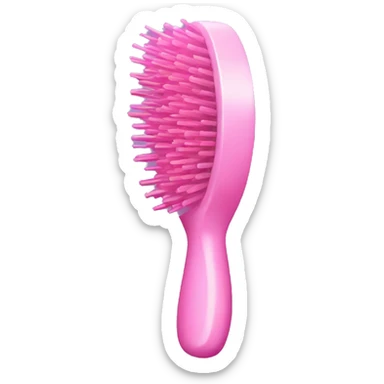 Pink hairbrush  sticker