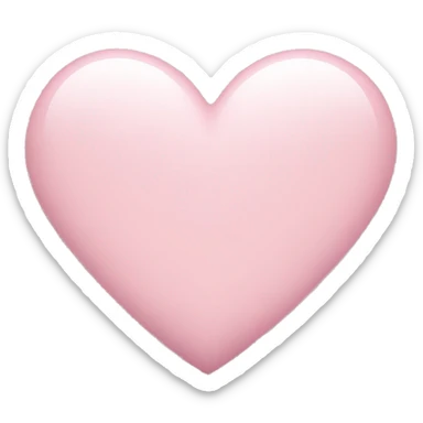 Light pink heart sticker