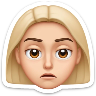 Eye roll annoyed  sticker