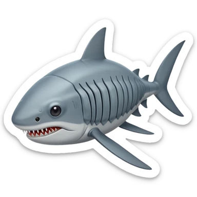 Shark bug , shark isopod sticker