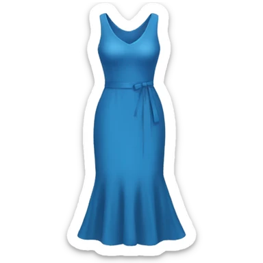 The blue dress sticker
