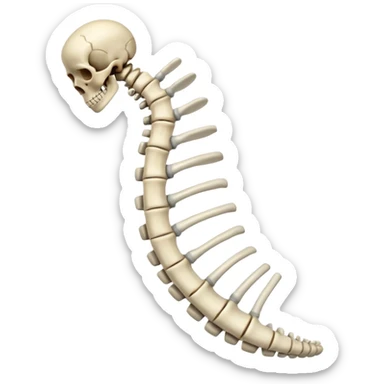 Coluna vertebral sticker