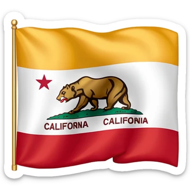 California flag sticker