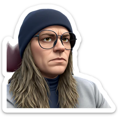 cool boy by the car sticker