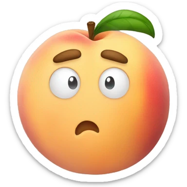 Peach that says gust sticker